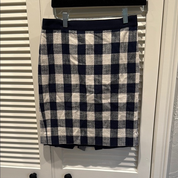 J crew gingham pencil skirt - Picture 1 of 4